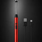 Rechargeable USB Electric Arc Lighter – Flexible Neck, Red