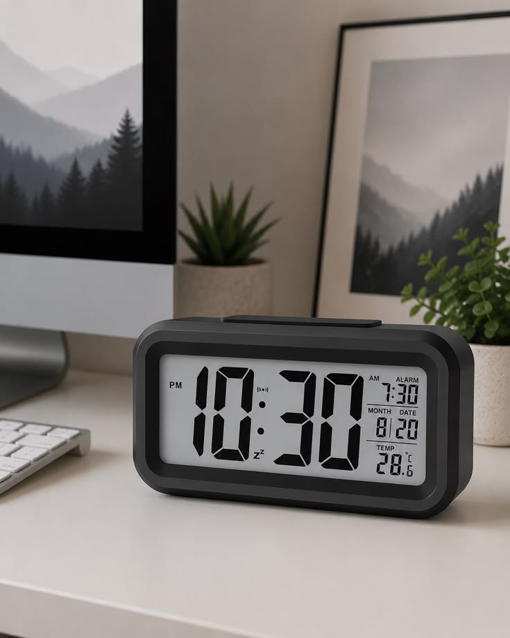 Rectangle Clock Digital Alarm – NEW ERA