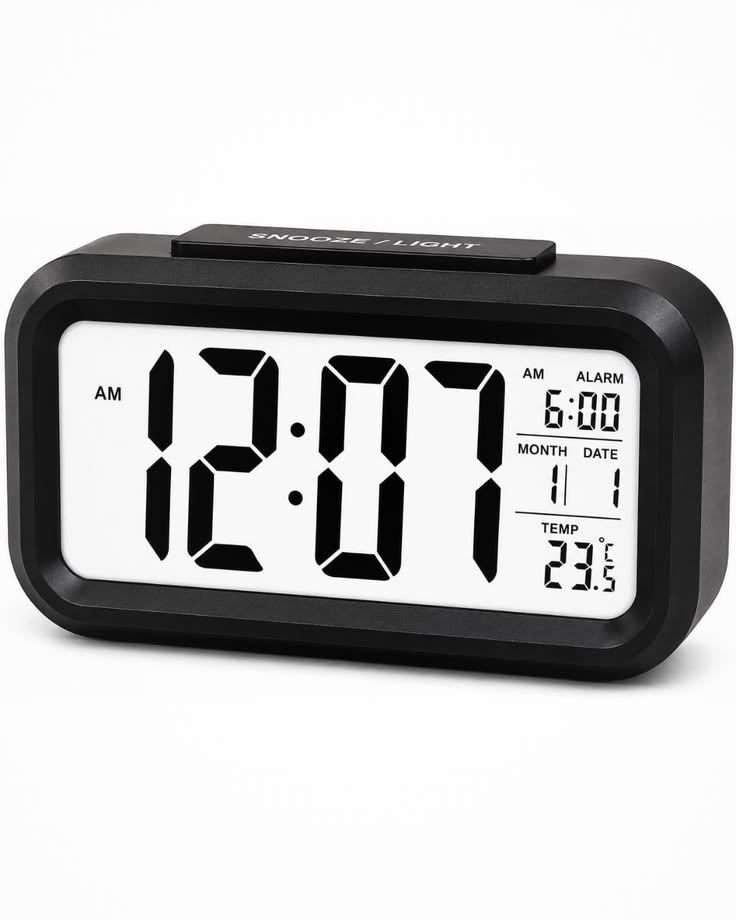 Rectangle Clock Digital Alarm