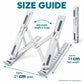 Portable Foldable Laptop Stand With Adjustable Height And Angle For Work (1 Pc)
