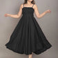 Women Maxi Black Full Length Dress